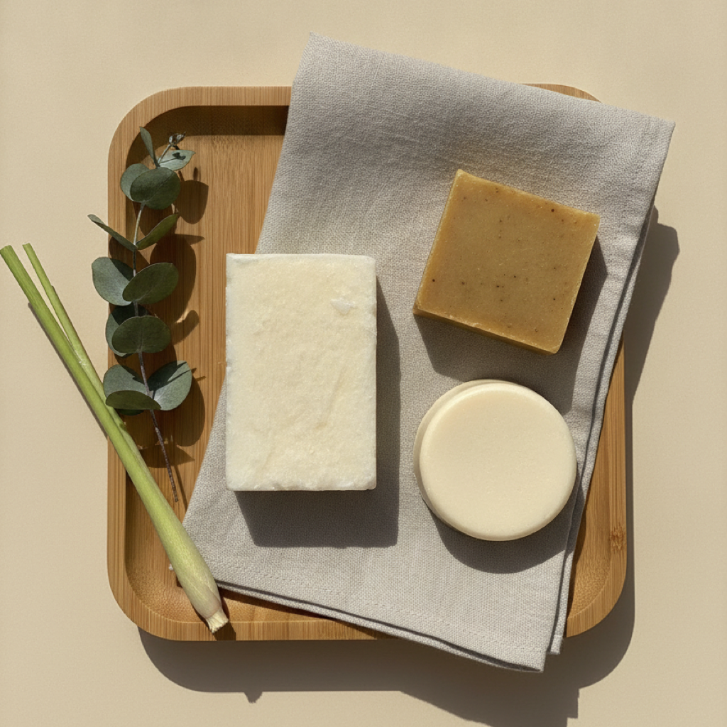 Pack Rutina Argán · Champú sólido Neutro + Jabón + Hidratante