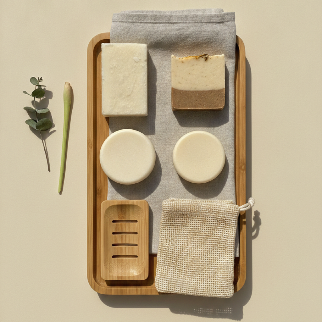 Pack cosmética sólida ecológica Karité · Champú sólido Neutro