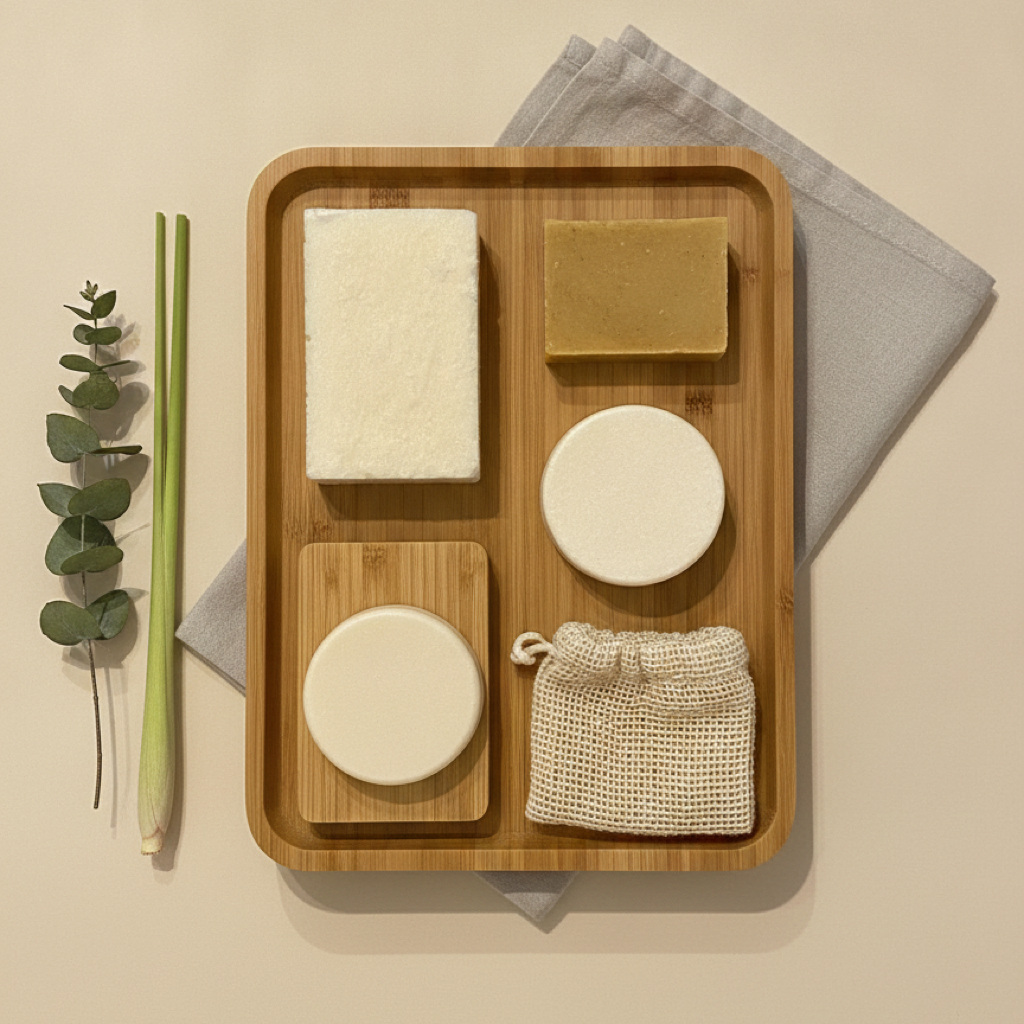 Pack cosmética sólida ecológica Argán · Champú sólido Neutro
